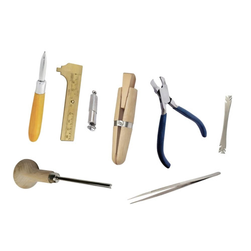 Jewelry Stone Setting Leather Kit with Set of 8 pcs 