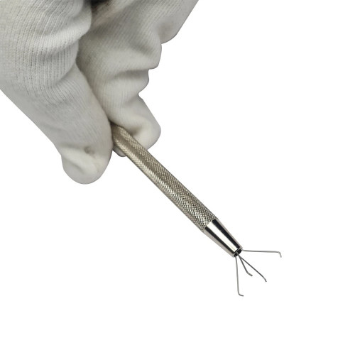 Stainless Steel Pick Up Tool Jewelry Tweezers for Grabbing Piercing Ball