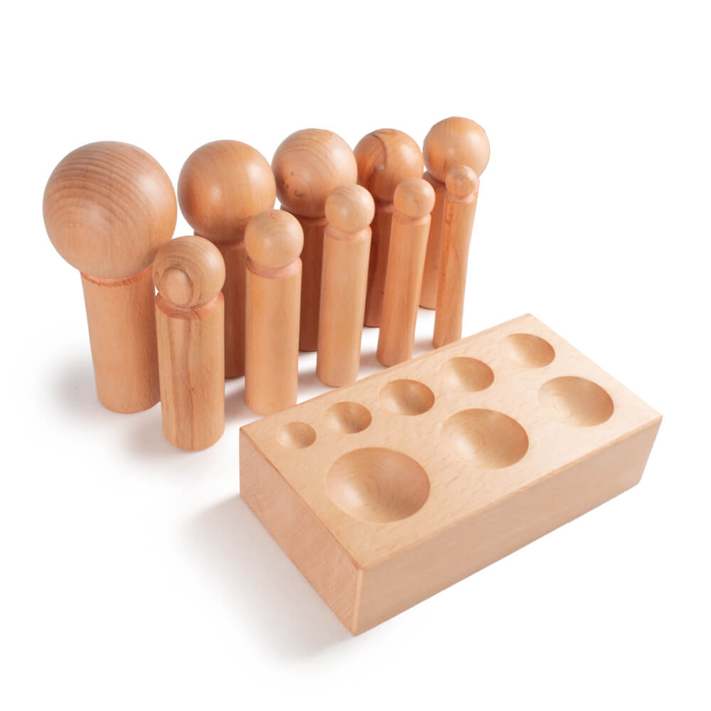 Large wooden dapping set 