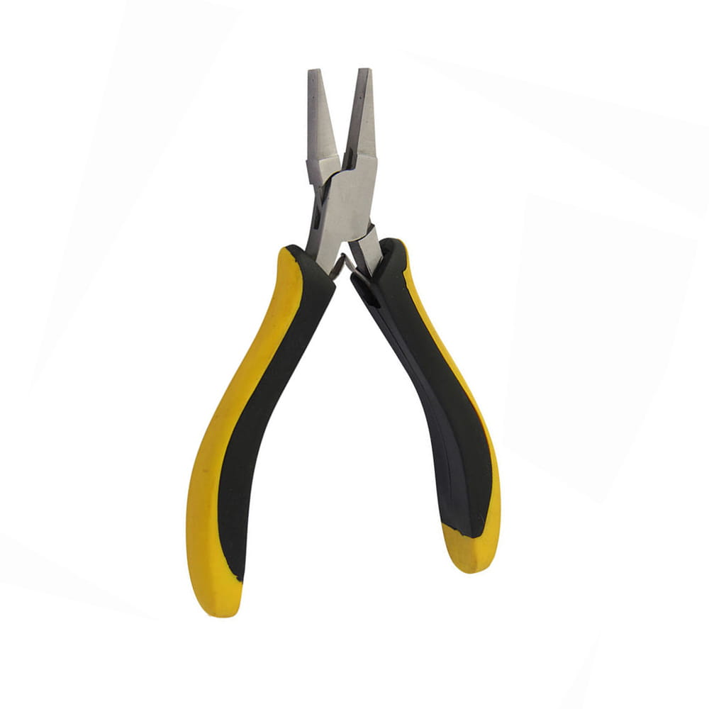 Flat Nose Pliers Smooth Jaw Spring Loaded Jewelry Making Repair Tool