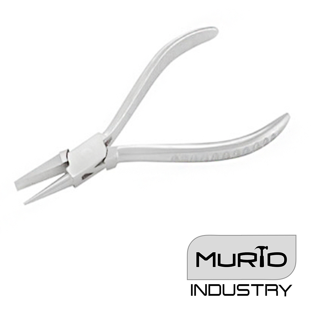 Flat & Round Nose Bending Pliers Groove Handle 130mm